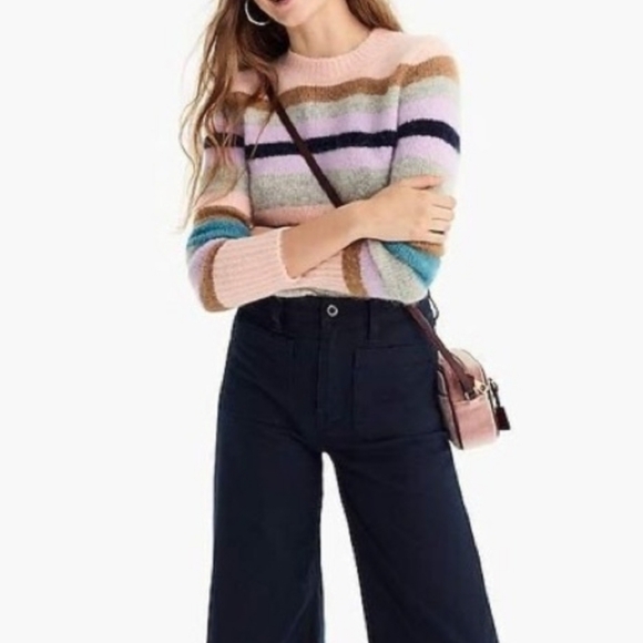 J.Crew Point Sur Women Sweater Multi-Color SzS Alpaca/Merino Wool Blend - Picture 6 of 14